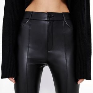 ZARA FAUX LEATHER LEGGINGS